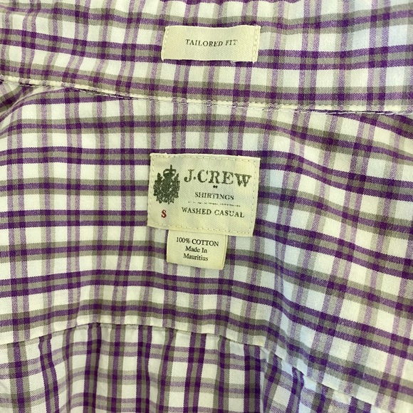 🍓6/$15🍓 J. Crew Purple & White Button Down - Picture 2 of 5